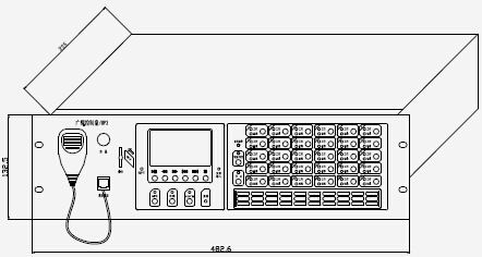 HY5723D廣播控制盤/MP3產(chǎn)品結(jié)構(gòu)外觀