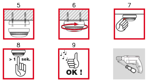 HDvsensys獨(dú)立式感煙火災(zāi)探測(cè)器安裝步驟